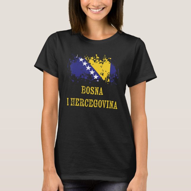 Bosnian enthusiasts for Bosnia and Herzegovina T-Shirt (Front)