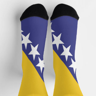 Bosnian flag socks
