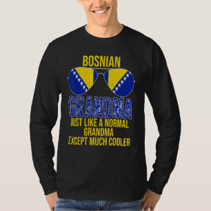Bosnian Grandma Bosnia Flag Sunglasses Mother's Da T-Shirt