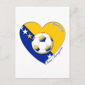 Bosnian Soccer National Team. Fútbol "BOSNA" 2014 Postcard