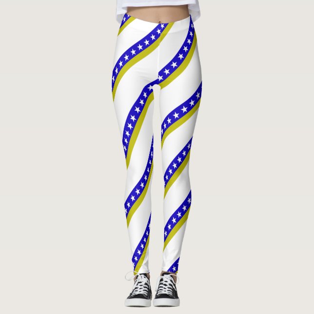 Bosnian stripes flag leggings (Front)