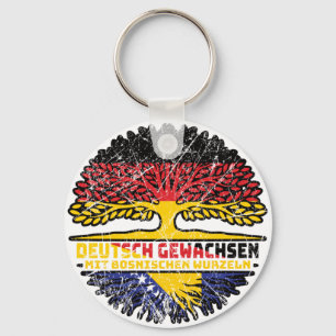 Bosnien Bosnisch Deutsch Deutschland Baum Wurzel Key Ring
