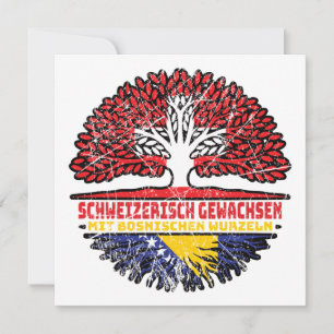 Bosnien Bosnisch Schweizer Schweiz Baum Wurzel Card