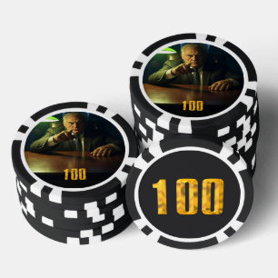 Boss 100 dollars poker chip