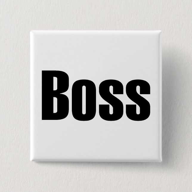 Boss 15 Cm Square Badge (Front)