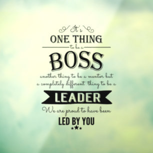 Boss appreciation week card boss sign 