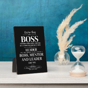 Boss appreciation week card plaque