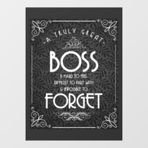 Boss appreciation week shop sign