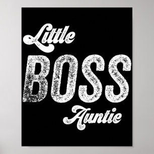 Boss Auntie Baby Mothers Day Poster