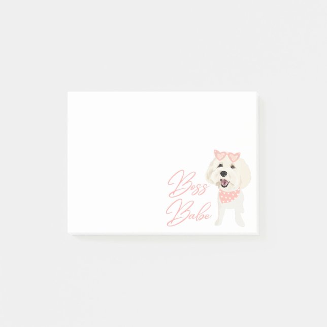 Boss Babe Custom Pet Post-It Notes (Front)