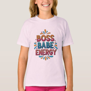 Boss Babe Energy – Pink Power Tee