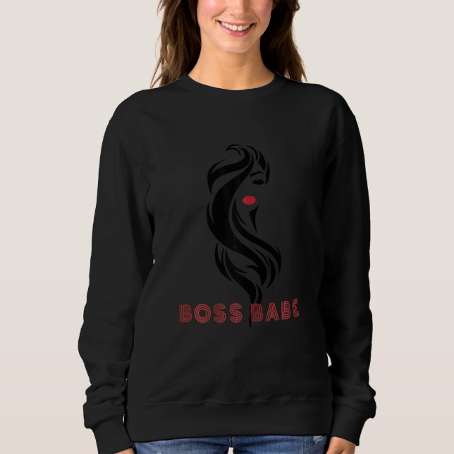 Boss Babe Entrepreneur Woman Sweatshirt (Front)