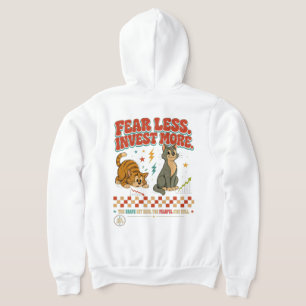 Boss Babe Fear Less Invest More Cat Hoodie