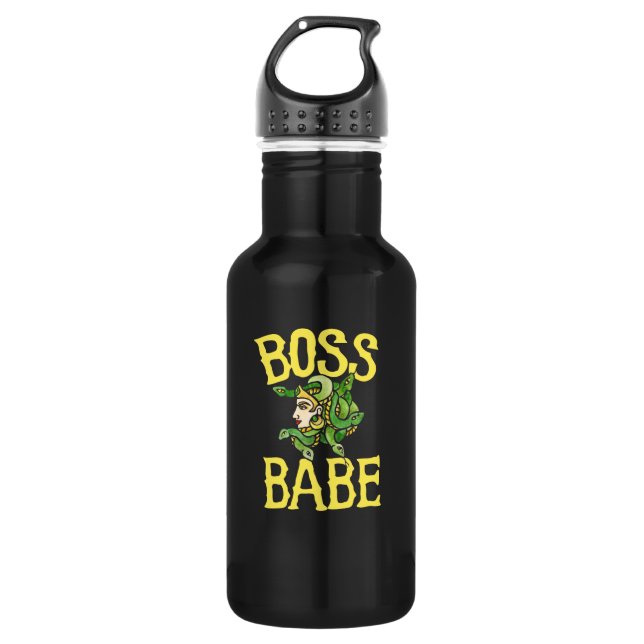 Boss babe Feminist Medusa 532 Ml Water Bottle (Front)