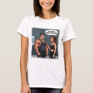 Boss Babe Funny Fitness Humour T-Shirt, Alpha Fema T-Shirt