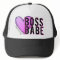 Boss Babe Heart Pink Trucker Hat Ladies Diva Girls