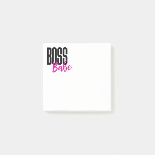 Boss Babe Motivational Entrepreneur Hustle Success Post-it Notes