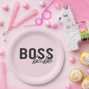 Boss Babe Paper Plate