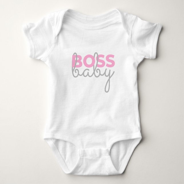 Boss Baby - Pink Baby Bodysuit (Front)