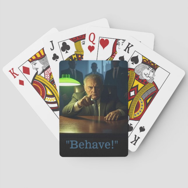 Boss behave Poker playing cards (Back)