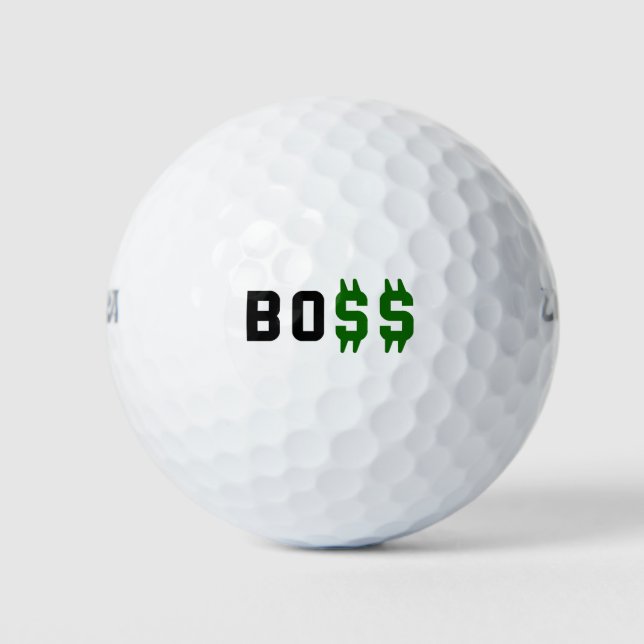 Boss, Bo$$ Golf Balls (Front)