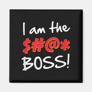 Boss, Bosses Humor Quote Graphic Gag Gift Magnet