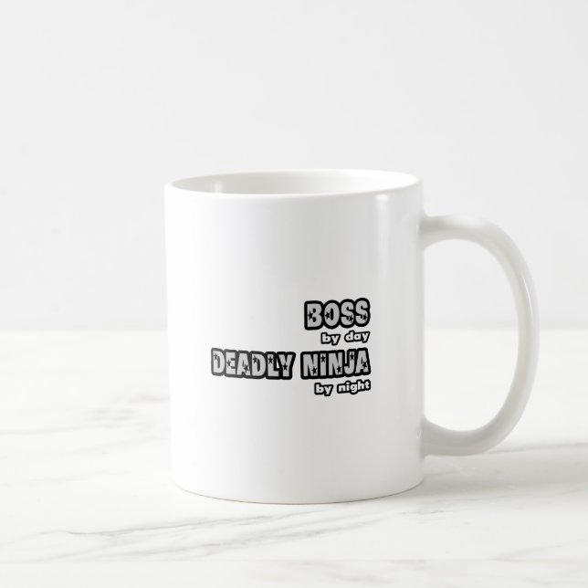 Boss By Day...Deadly Ninja By Night Coffee Mug (Right)