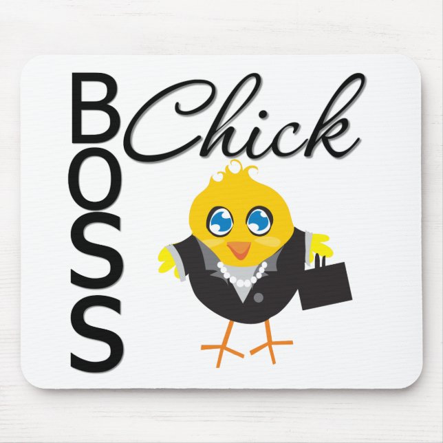 Boss Chick Mouse Pad (Front)
