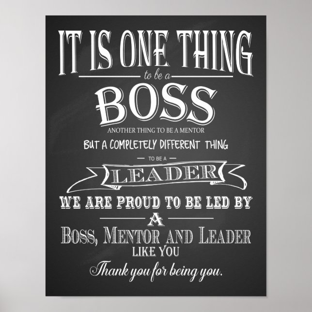 Boss Day thank you gift retirement office decor (Front)