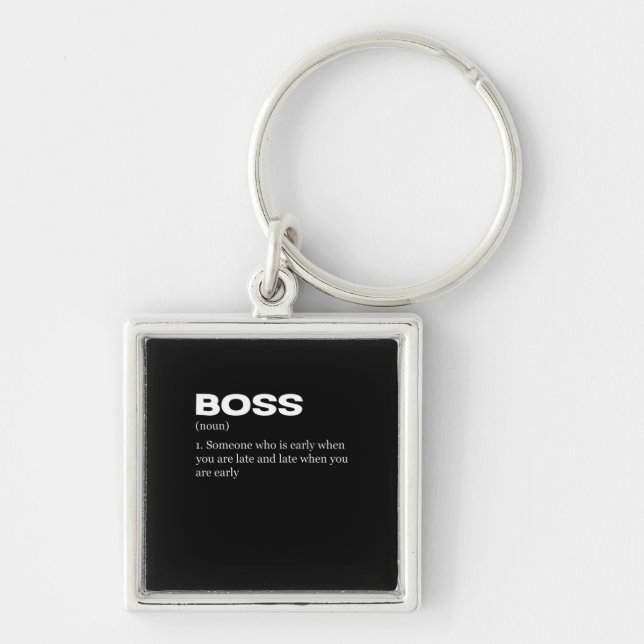 Boss Funny Definition Happy Boss's Day Key Ring (Front)