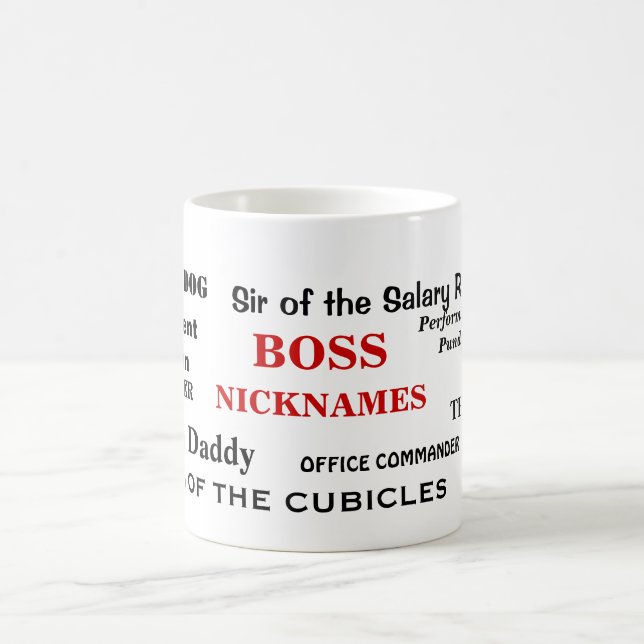 Boss Funny Mug | Cruel Funny Boss Names Gift (Center)