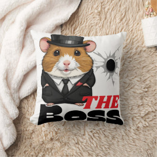 Boss Hamster Kawaii Cushion