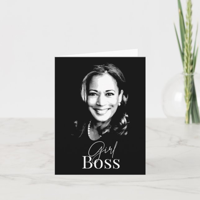 Boss Kamala Harris For Liberal Democrats  Card (Front)