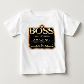 Boss King Gold Typography T-Shirt | Premium