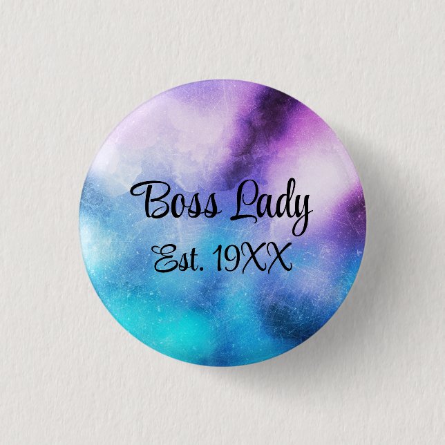 Boss Lady  3 Cm Round Badge (Front)