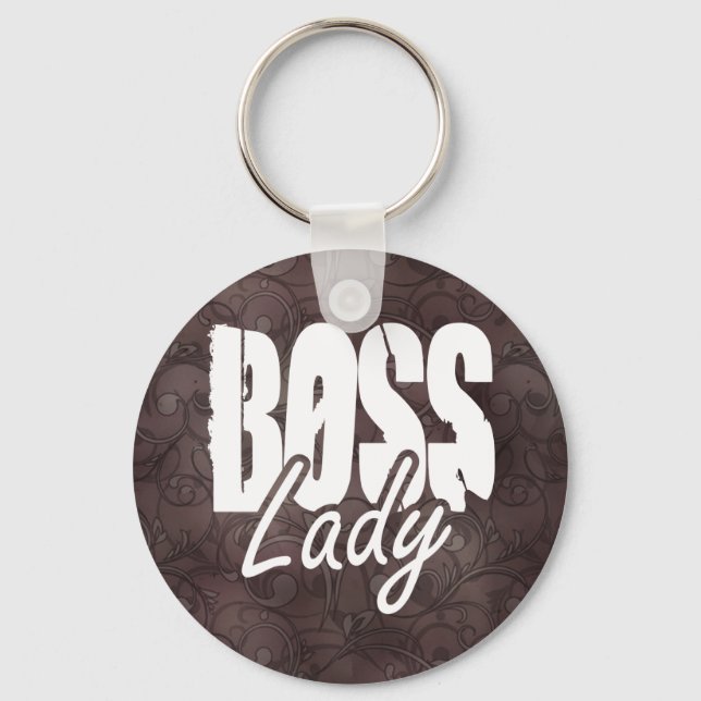 Boss Lady $6.95 Collectible Art Key Chain (Front)