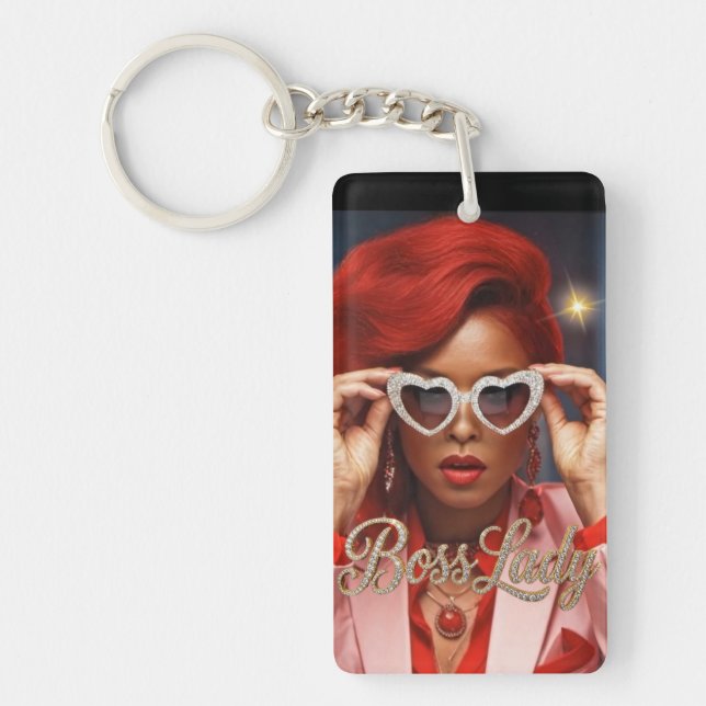 Boss Lady Acrylic Keychain (Front)