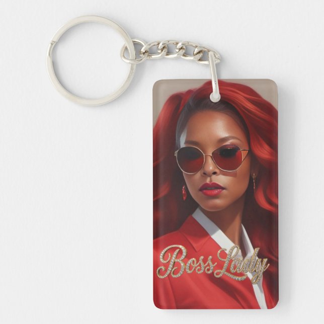 Boss Lady Acrylic Keychain (Front)