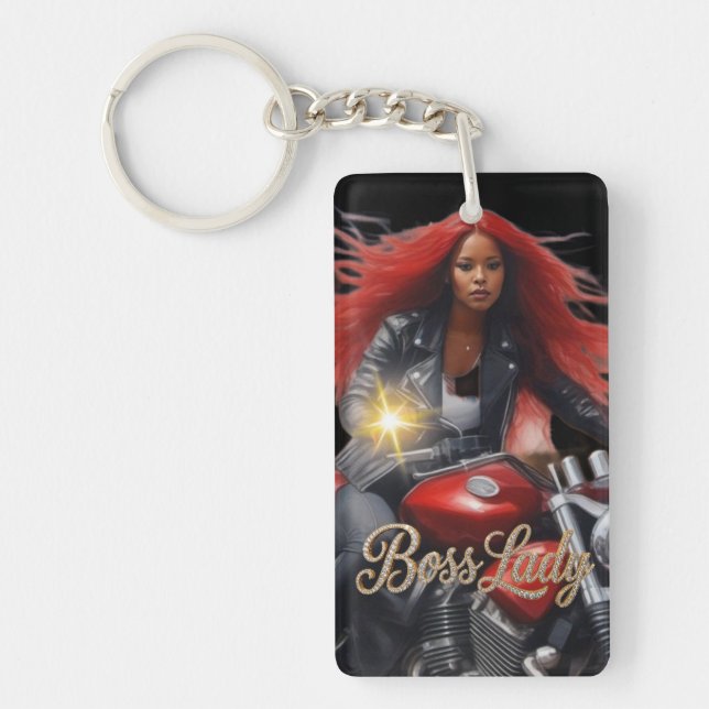 Boss Lady Acrylic Keychain (Front)