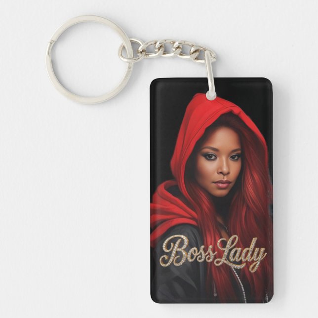 Boss Lady Acrylic Keychain (Front)