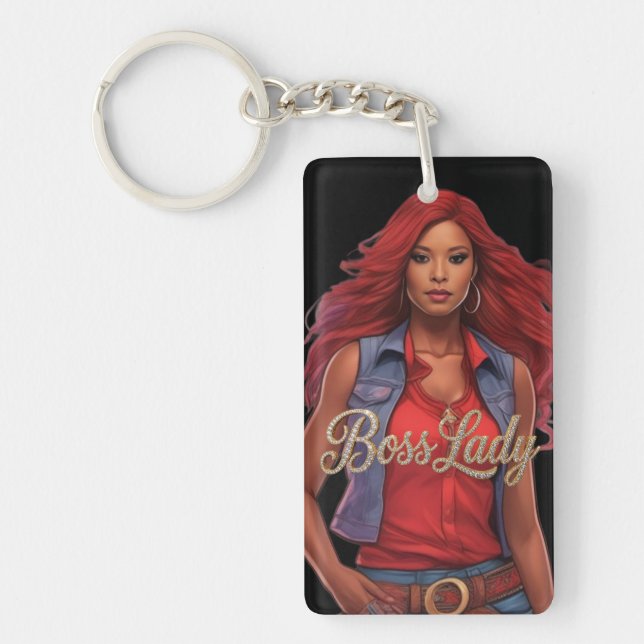 Boss Lady Acrylic Keychain (Front)