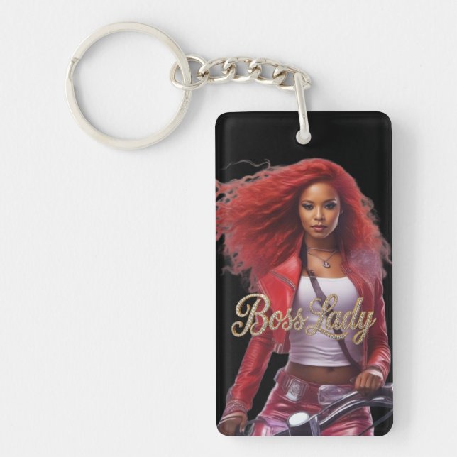 Boss Lady Acrylic Keychain (Front)