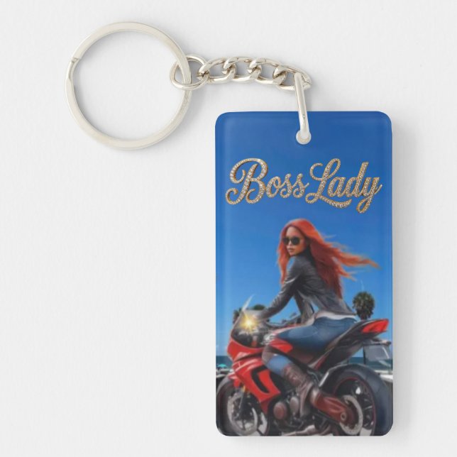 Boss Lady Acrylic Keychain (Front)