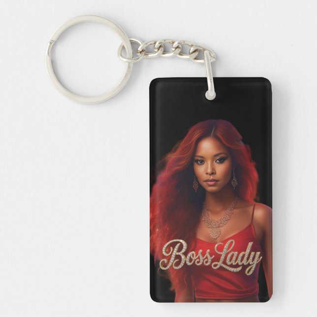 Boss Lady Acrylic Keychain (Front)