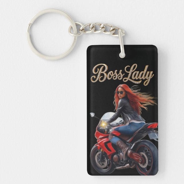 Boss Lady Acrylic Keychain (Front)