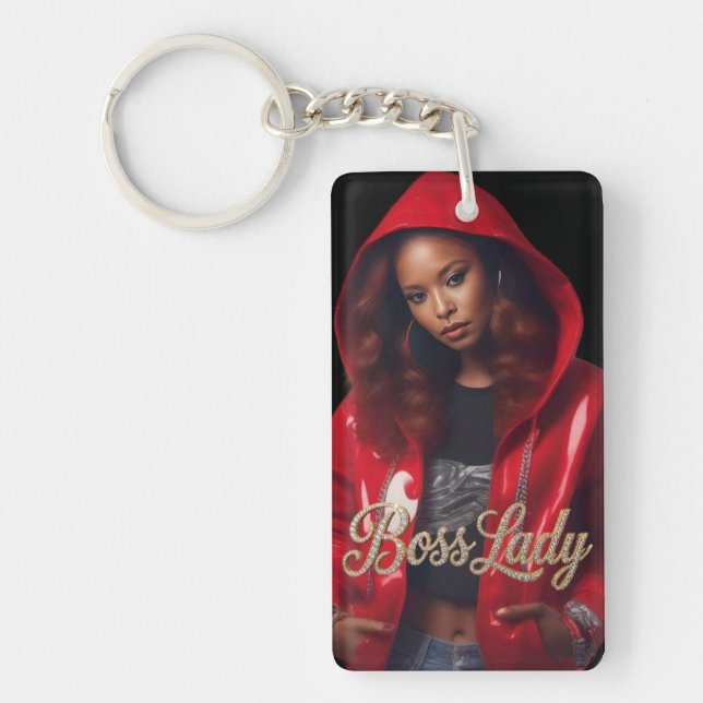 Boss Lady Acrylic Keychain (Front)