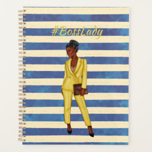 Boss Lady Blue and Yellow Planner