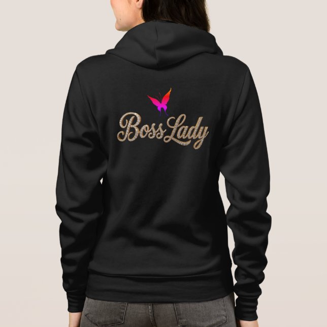 Boss Lady Butterfly Hoodie (Back)