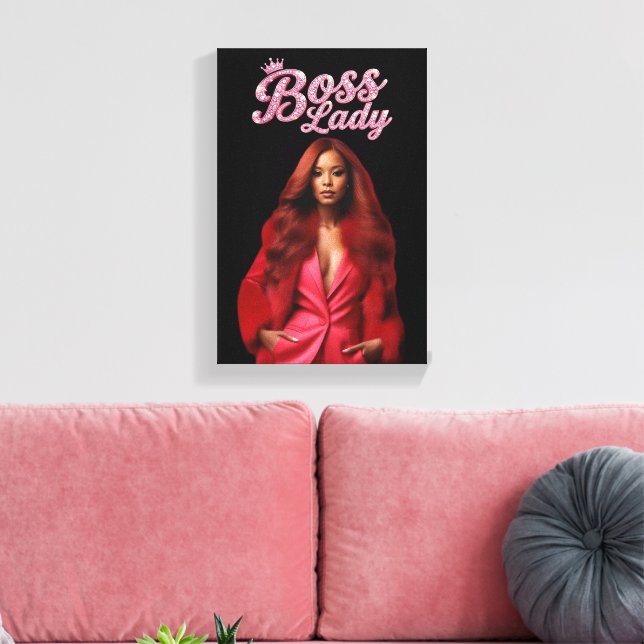 Boss Lady Canvas Print (Insitu(LivingRoom))
