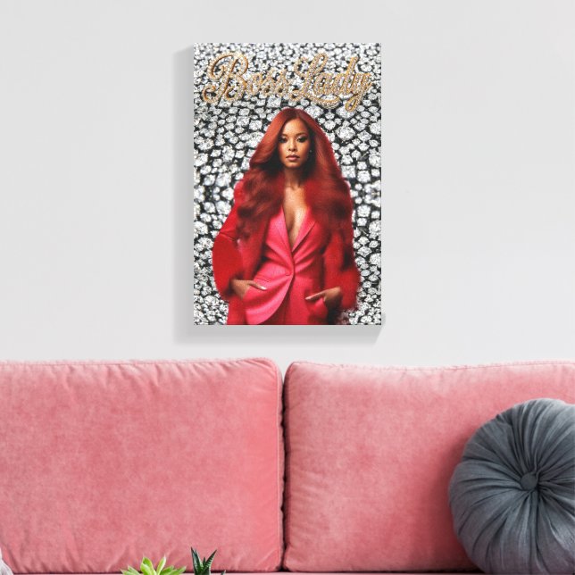 Boss Lady Canvas Print (Insitu(LivingRoom))